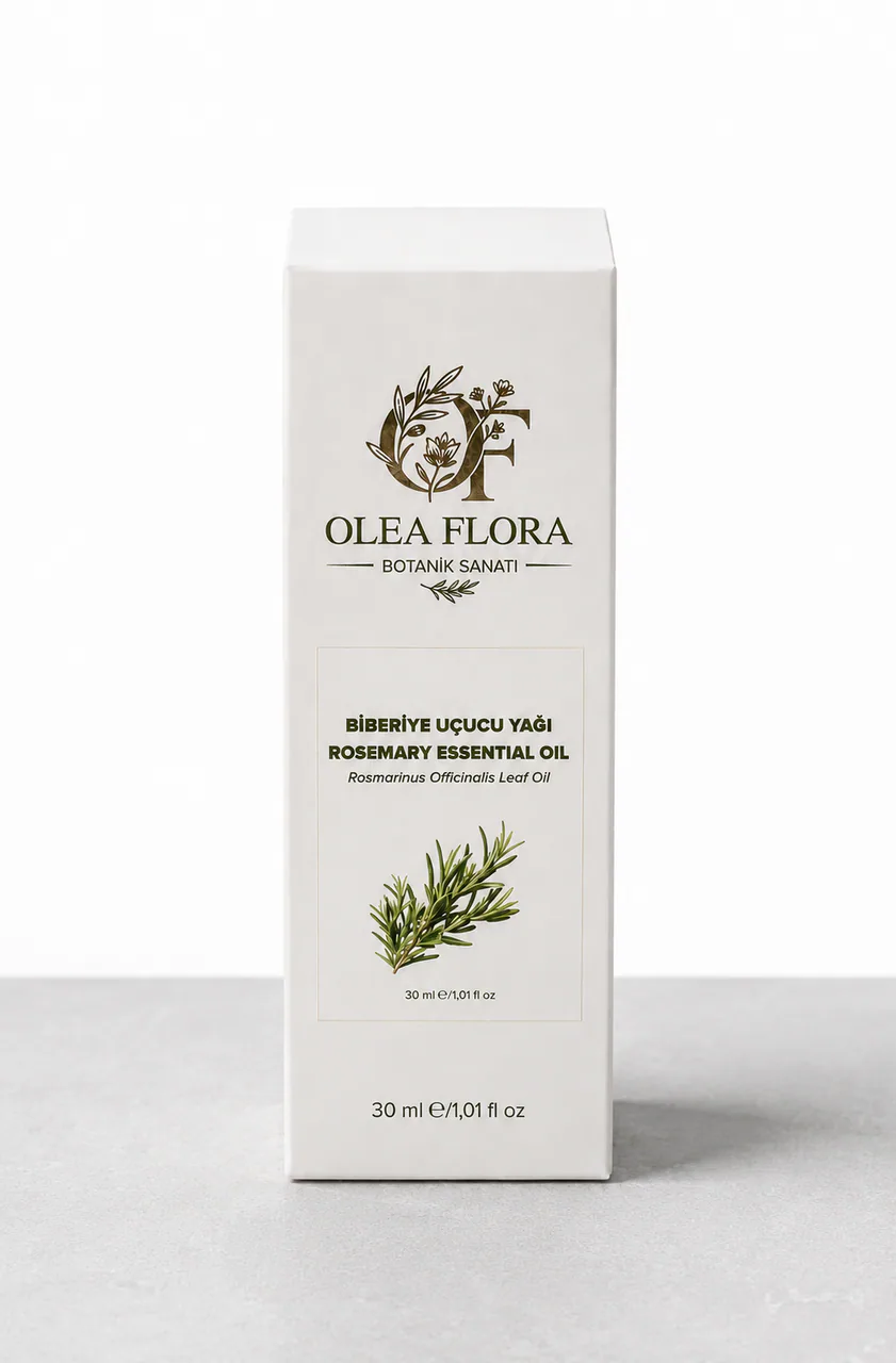Olea Flora Biberiye Uçucu Yağı 30 ml dış ambalajı