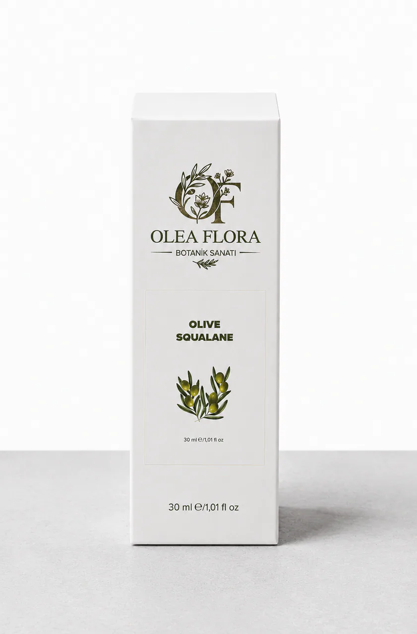 Olea Flora Zeytin Skualen Yağı 30 ml dış ambalajı